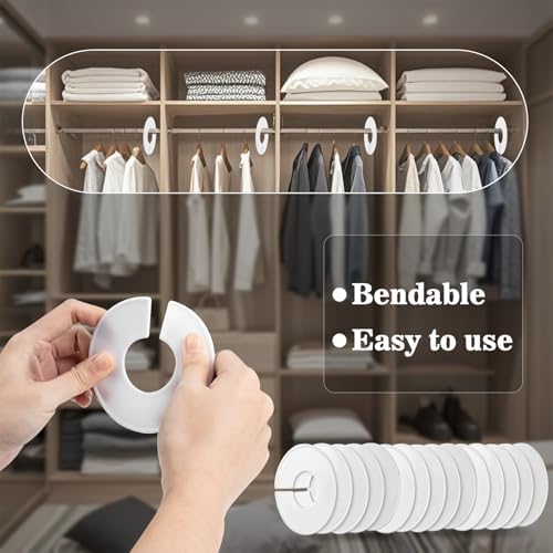 Sukh 30 Baby Closet Dividers Durable - Home Closet Organizer & Storage