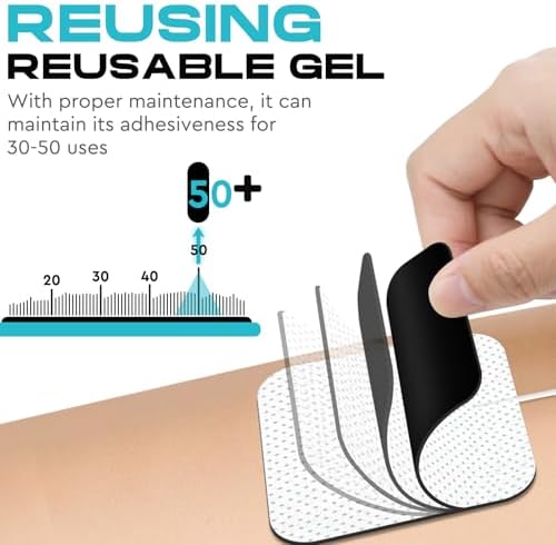 22 Pack Tens Unit Electrode Pads Compatible with Auvon TENS 7000 Stimulator
