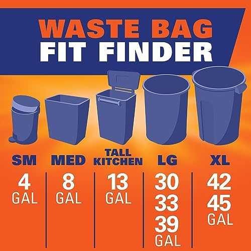 Hefty 4 Gallon Small Trash Bags, White, Fabuloso Watermelon Scent, 52ct
