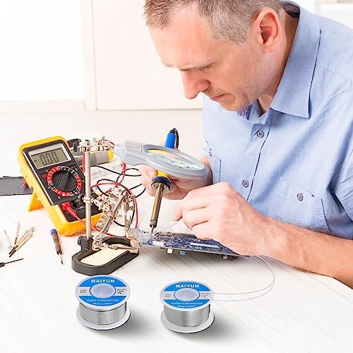 MAIYUM 63-37 Rosin Core Solder Wire 0.8mm 50g Tin Lead Electrical Soldering