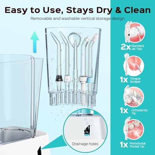 COSLUS E2 Advanced Water Dental Flosser Teeth, 2 Modes 12 Pressure Settings