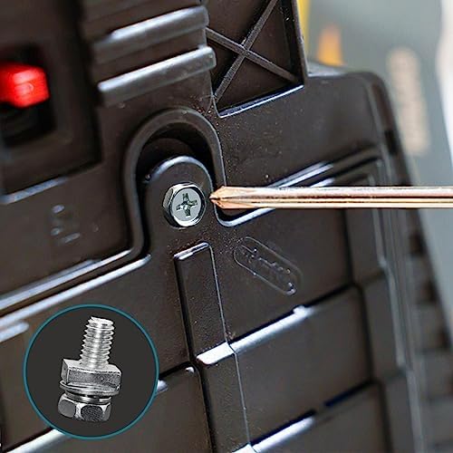 6 PCS Motorcycle Battery Bolts and Nuts,M6x16MM Bolts and Nuts Kit