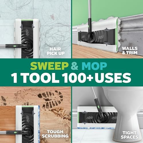 Swiffer Mop & Go Deluxe 2-in-1 Multi-Surface Kit for Floor Cleaning