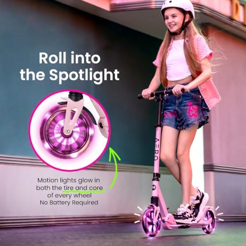 AERO MOBILITY Big Wheel Kick Scooter for Kids 6-12, Teens & Adults
