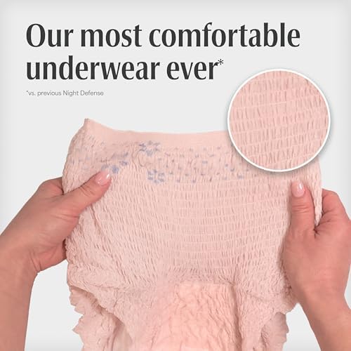 Depend Night Defense Adult Diapers for Women, Medium, 60 Count