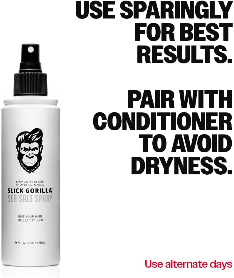 Slick Gorilla Sea Salt Spray for Men 6.76 fl oz, Matte Texture Spray