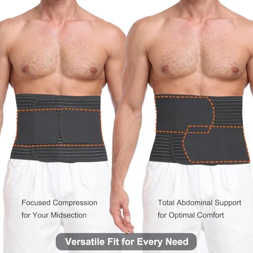 Abdominal Binder for Men Women Post Surgery & Postpartum Recovery