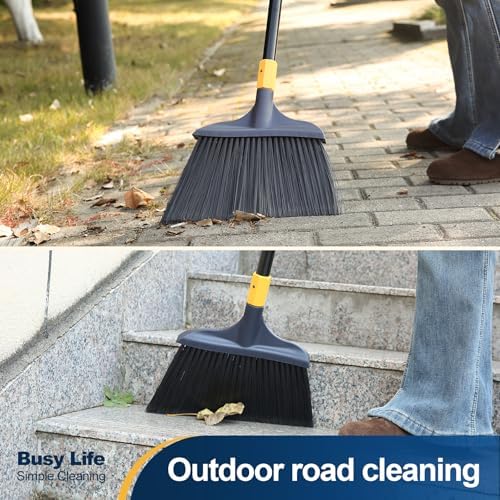 Yocada Heavy-Duty Broom Outdoor Commercial Broom 54Inch