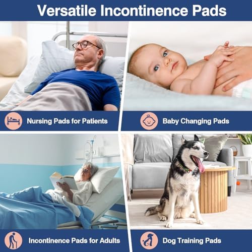 MKISS Extra Large Bed Pads 40" x 36" Disposable Adult 30 Count