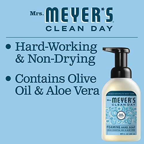 MRS. MEYER'S CLEAN DAY Foaming Hand Soap, Rainwater Scent, 10 fl oz