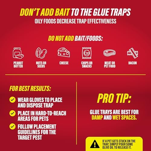 Catchmaster 16pk Mouse Glue Traps Indoor for Home, Sticky Mouse & Bug Traps