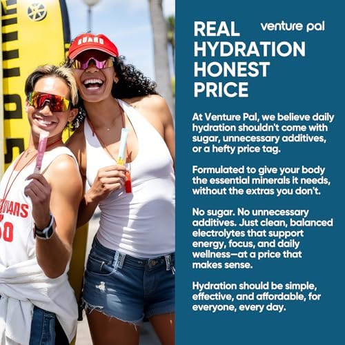 Venture Pal Sugar Free Electrolyte Powder, Liquid Daily IV Hydration Packet