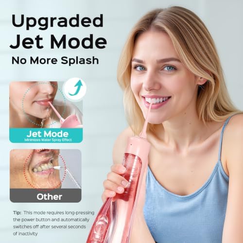 COSLUS ADA Accepted C50 Water Dental Flosser, 4 Modes 5 Intensity Levels