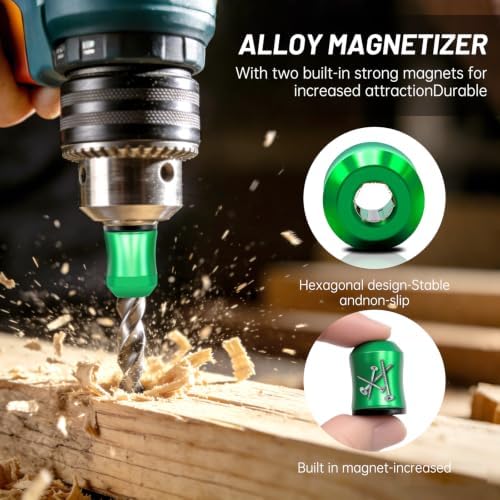 3PCS Magnetic Screw Holder,Strong Screwdriver Head Magnetic Ring for Drill