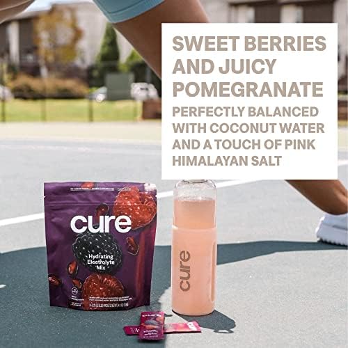 Cure Hydration - Electrolyte Drink Powder Berry Pomegranate 14 Packets