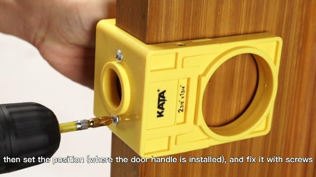 KATA 1-3/8" - 1-3/4" Door Lock Installation Kit for Wood Doors
