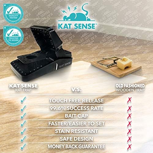 Pest Control Rat Traps, 6 Large Snap Traps for Mouse Chipmunks Indoor Outdoor