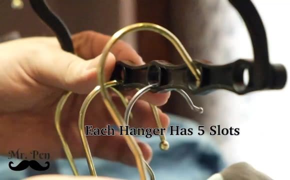Mr. Pen- Space Saving Hangers, 8 pcs, 360° Rotating Hooks