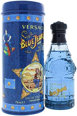 Blue Jeans By Gianni Versace For Men, Eau De Toilette Spray 2.5-Ounces