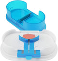 EQUADOSE Pill Cutter, Double Stainless Steel Blade & Centering Device, Blue