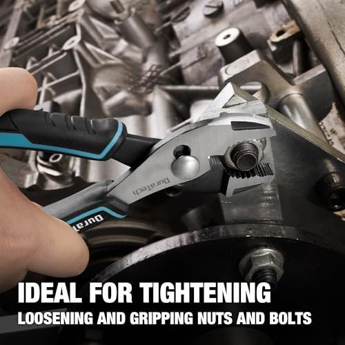 DURATECH 6 Inch Slip Joint Pliers, Small Pliers with Comfortable TPR Handle