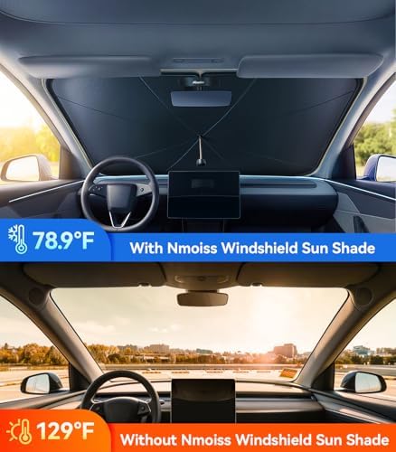 2026 Upgraded Nmoiss True Dual Layer Air Cool Windshield Sun Shade Umbrella