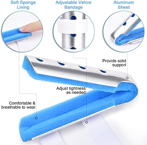 Sopito Finger Splint, 3-Size Set for Middle, Pinky & Thumb, Lightweight