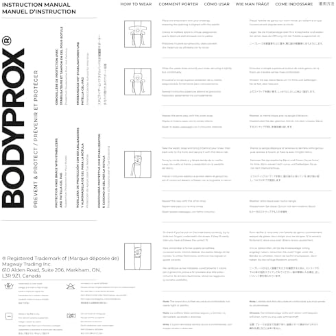 Bodyprox Knee Brace with Side Stabilizers & Patella Gel Pad Support