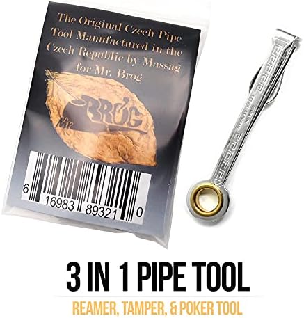 100% Authentic Czech Stainless Steel 3 in 1 Pipe Tool Cleaner - Pipe Reamer Tamper Pokers Tool