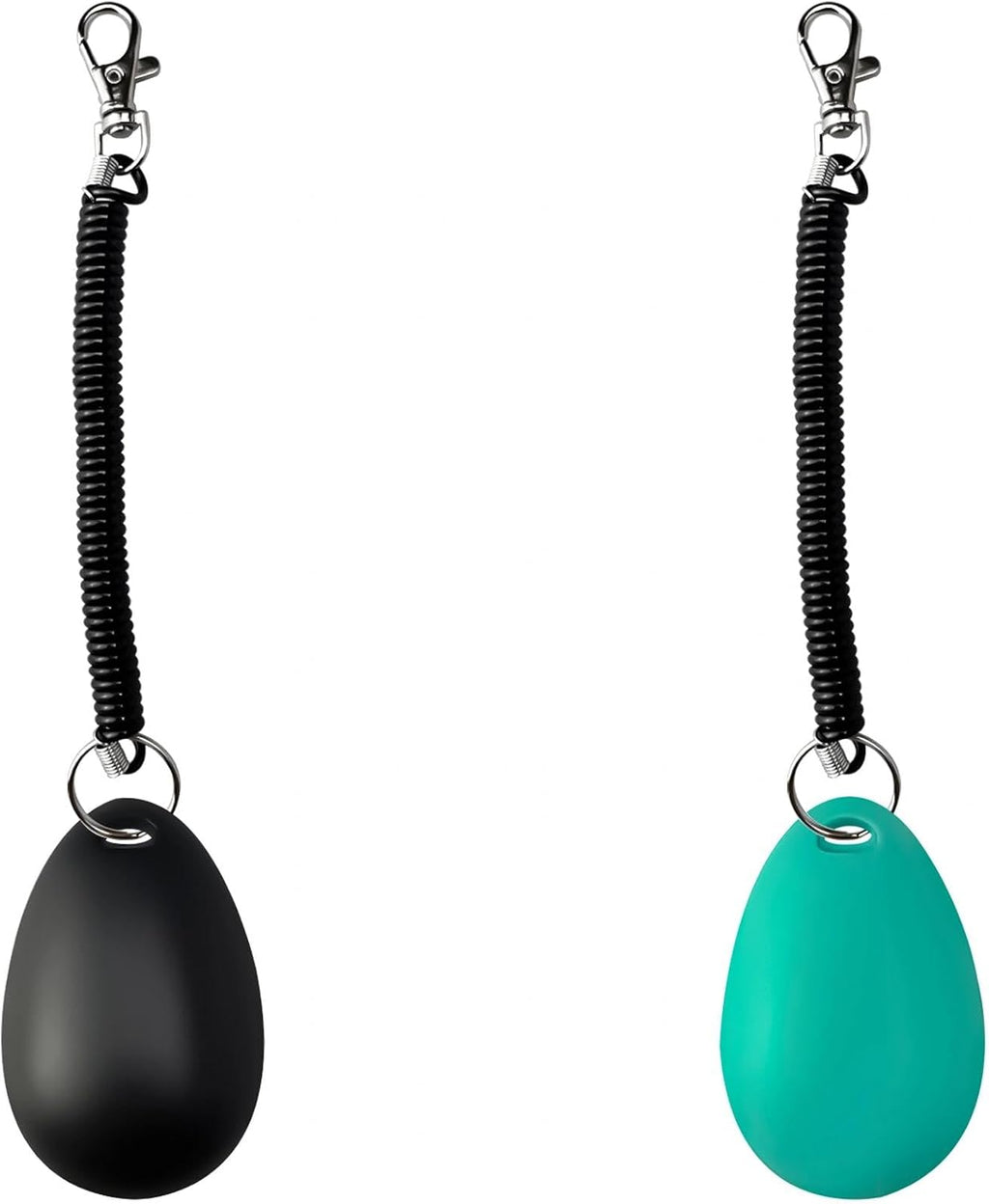 ABSONE Dog Clicker for Training with Wrist Strap, Dog Clicker Trainer Tools | Training Clicker for Puppy, Cat, Potty, Bird, Horse, Pet, Behavior Aids, 2 Pack Black and Green