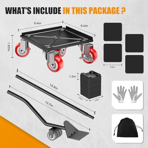 LOYAL TIGER Furniture Dolly, 1000LBS Furniture Movers with Wheels