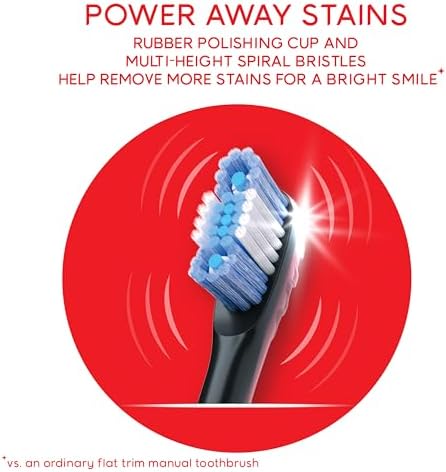 Colgate Optic White Pro-Series Battery Operated Electric Toothbrush, Soft