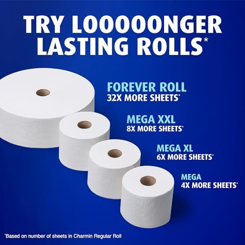 Charmin Toilet Paper Ultra Soft, 3 Forever Rolls Refill Rolls, 2-ply Bath Tissue, 3 Rolls