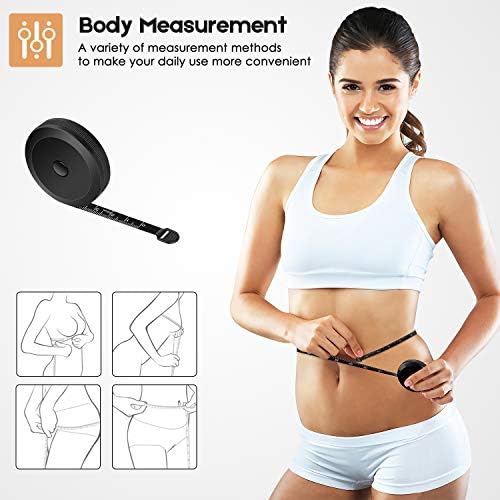 iBayam 2 Pack Tape Measure Measuring Tape for Body Fabric Sewing 60"/150cm