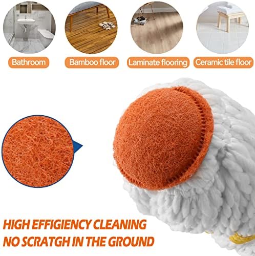 Self-Wringing Twist Mop, Microfiber Mop for Floor Cleaning, 57" Long Handle