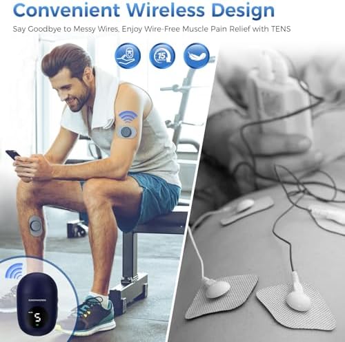 KingPavonini Wireless TENS Unit Muscle Stimulator, Pain Relief, Model U8PRO