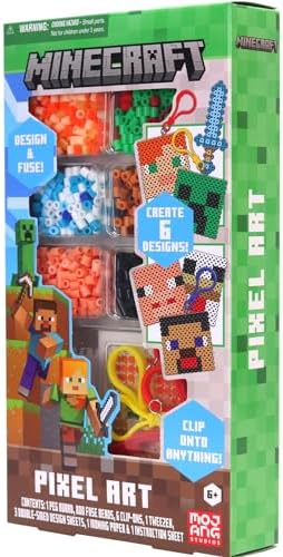 Tara Toys Minecraft Pixel Art Bead Kit Activity, 800 Beads