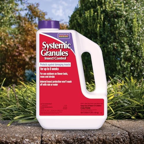 Bonide Insect Control Systemic Granules, 4 lbs. Ready-to- Water Resistant Long Lasting Protection Outdoor Use