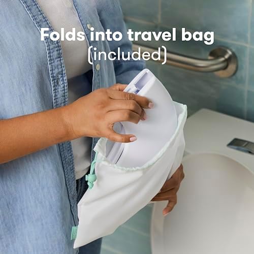 Frida Baby Fold-and-Go Portable Potty Seat for Toilet, Toddlers, Free Bag