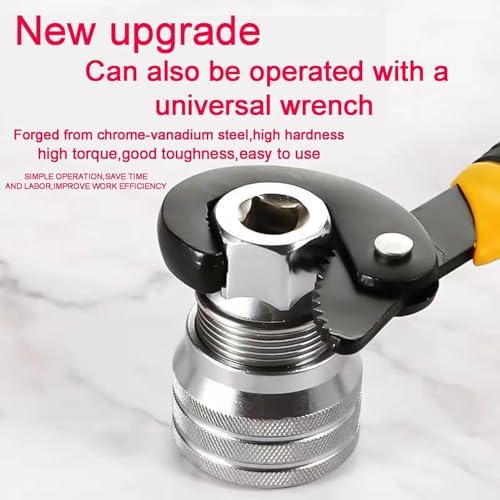 New 2 Sets Adjustable Universal Socket Wrench Tool Set - Multi-Function 10mm-19mm Universal Maintenance Socket for 3/8" Drive Ratchet, Torque Wrench & Power Drill