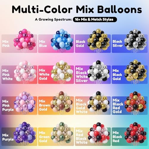 Blue Balloons, 60PCS 12inch Latex Party Balloons