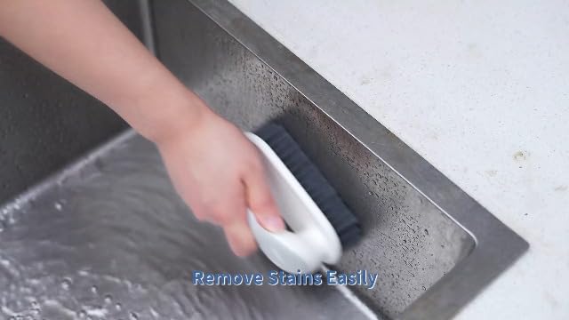 SetSail Soft Bristle Scrub Cleaning Brush 3 Pack Laundry Brush Gray White