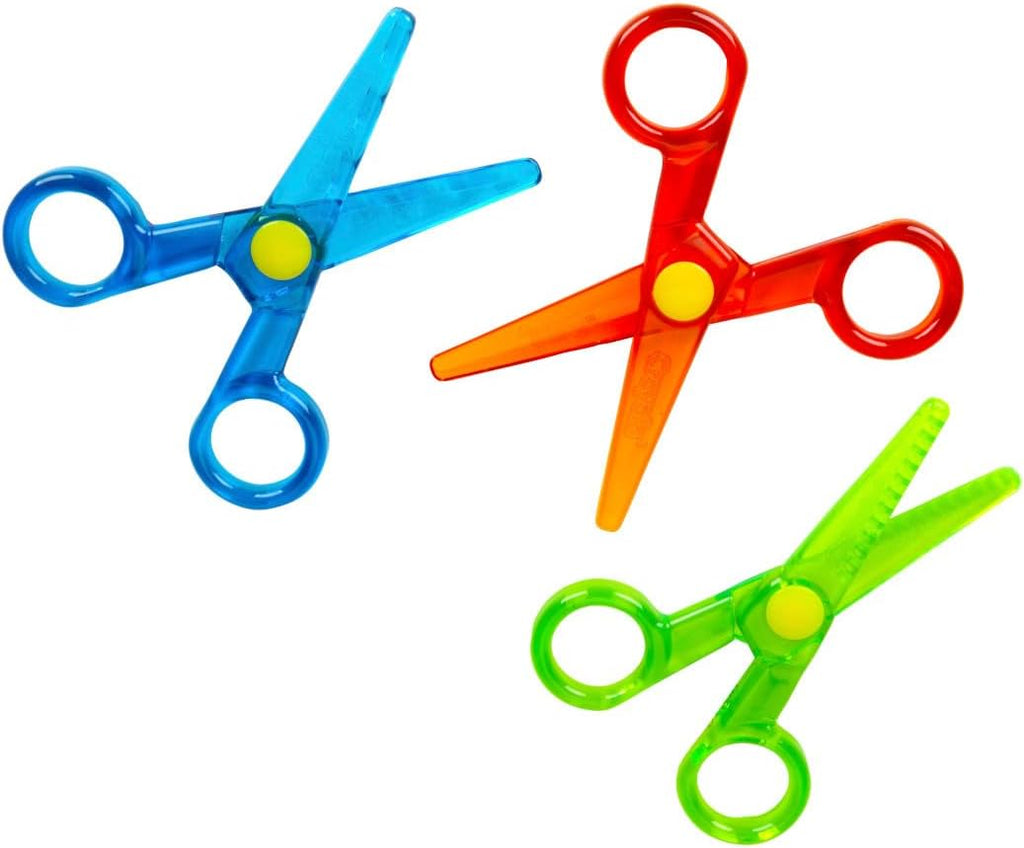 Crayola Toddler Safety Scissors (3pk), Blunt Tip Training Scissors for Preschool Learning Activities, Right & Left Handed, Toddler Arts & Crafts Essentials