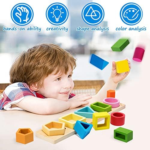 Symdiro Montessori Toys for 1-3 Year Old Boys & Girls, Sensory Learning Set