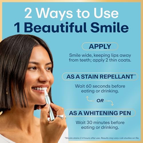 Lumineux 2-in-1 Teeth Whitening Pen, Removes Coffee & Tea Stains