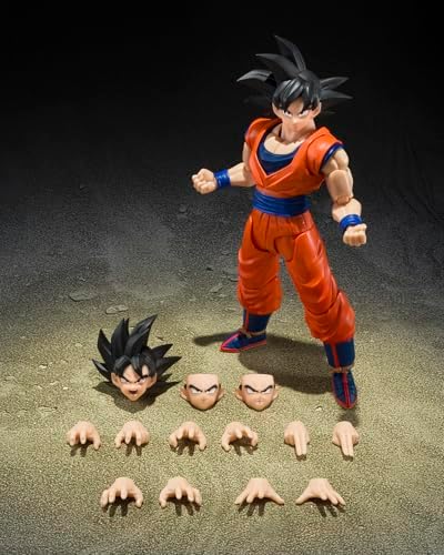 TAMASHII NATIONS - Dragon Ball Z - Son Goku (The Kind-Hearted Saiyan) S.H.Figuarts Action Figure