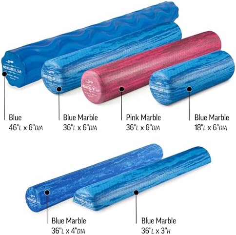 OPTP PRO-Roller Soft Density Foam Roller – Round, Blue, 36" x 6"