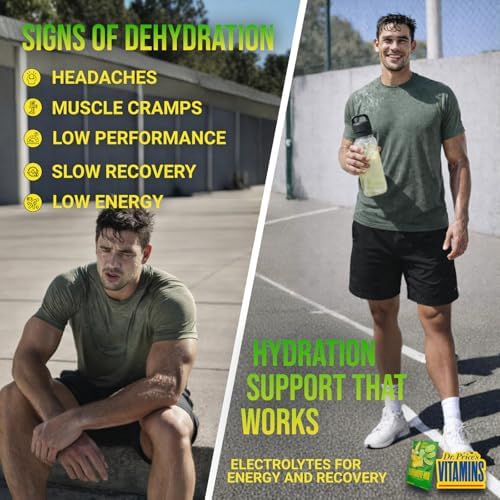 Dr. Price's Vitamins Electrolytes Powder Packets, Lemon Lime, 30 Pack