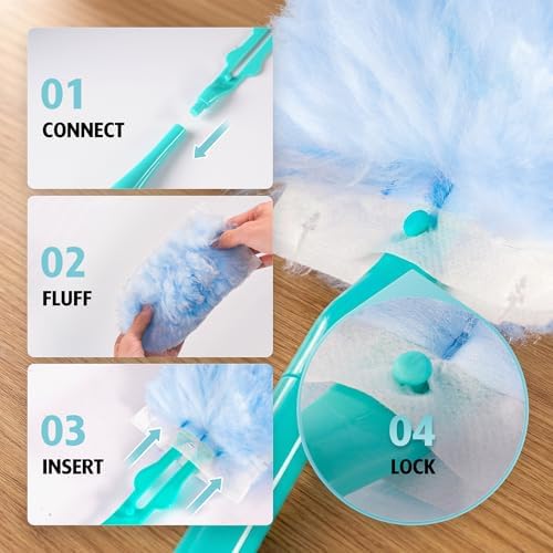 Duster Refills for Swiffer Duster, 30 Count with 1 Secure-Grip Handle