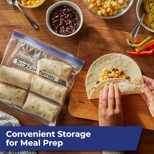 Hefty Press to Close Freezer Bags, Gallon Size, 20ct